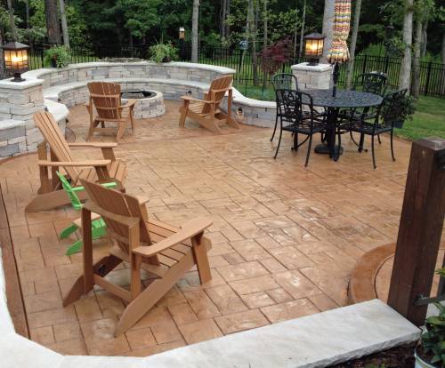 Stamped Concrete Patios in Newton MA
